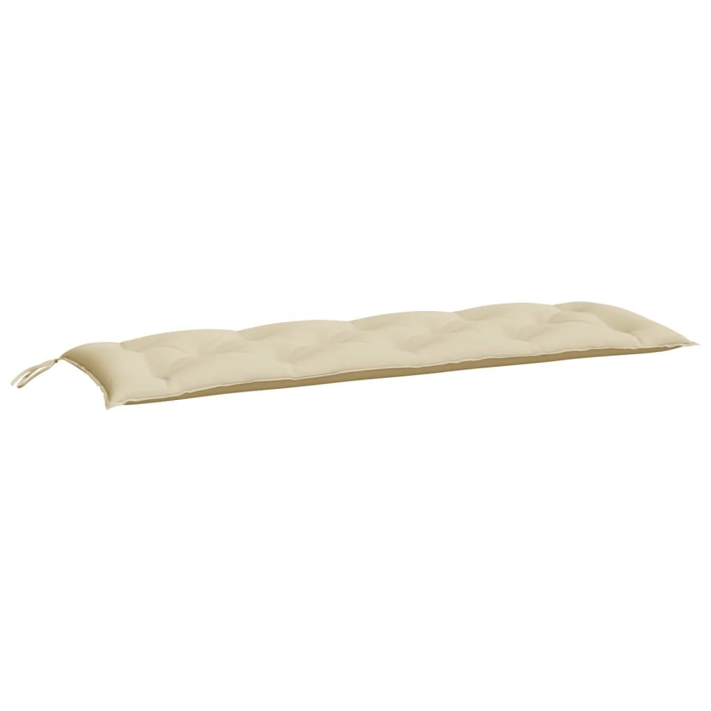 vidaXL Garden Bench Cushion Beige 150x50x7 cm Oxford Fabric