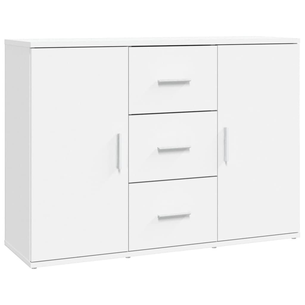 vidaXL Sideboard White 35.8x11.6x25.6" Engineered Wood