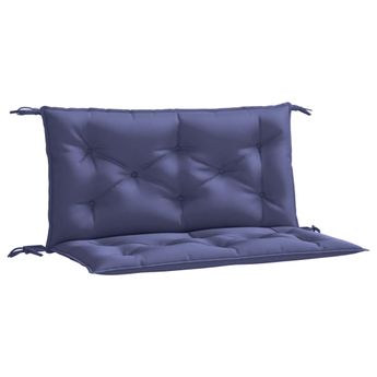 vidaXL Garden Bench Cushions 2pcs Navy Blue 39.4"x19.7"x2.8" Oxford Fabric
