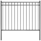 vidaXL Garden Fence ASSEN Steel 1.7x1 m Black