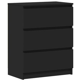 vidaXL Sideboard Black 60x35x76 cm Engineered Wood