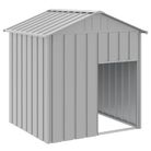 vidaXL Dog House with Roof Light Gray 46.1"x40.6"x48.4" Galvanized Steel
