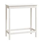 vidaXL Bar Table White 39.4"x19.7"x43.3" Solid Wood Pine