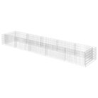 vidaXL Gabion Raised Bed Galvanized Steel 177.2"x35.4"x19.7"