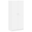 vidaXL Wardrobe White 35.4"x20.5"x78.7" Engineered Wood