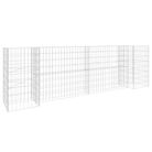 vidaXL H-Shaped Gabion Planter Steel Wire 102.4"x15.7"x31.5"