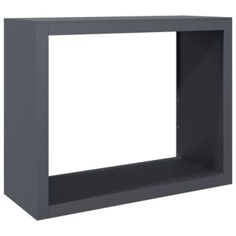 vidaXL Firewood Rack Anthracite 39.4"x15.7"x31.5" Steel