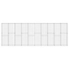 vidaXL Gabion Wall with Covers Galvanized Steel 236.2"x11.8"x78.7"