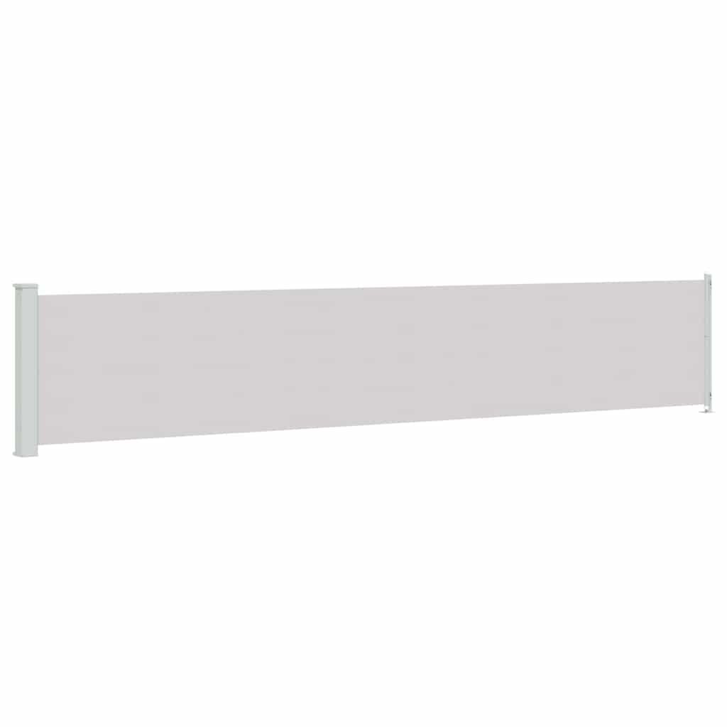 vidaXL Patio Retractable Side Awning 46.1"x236.2" Gray