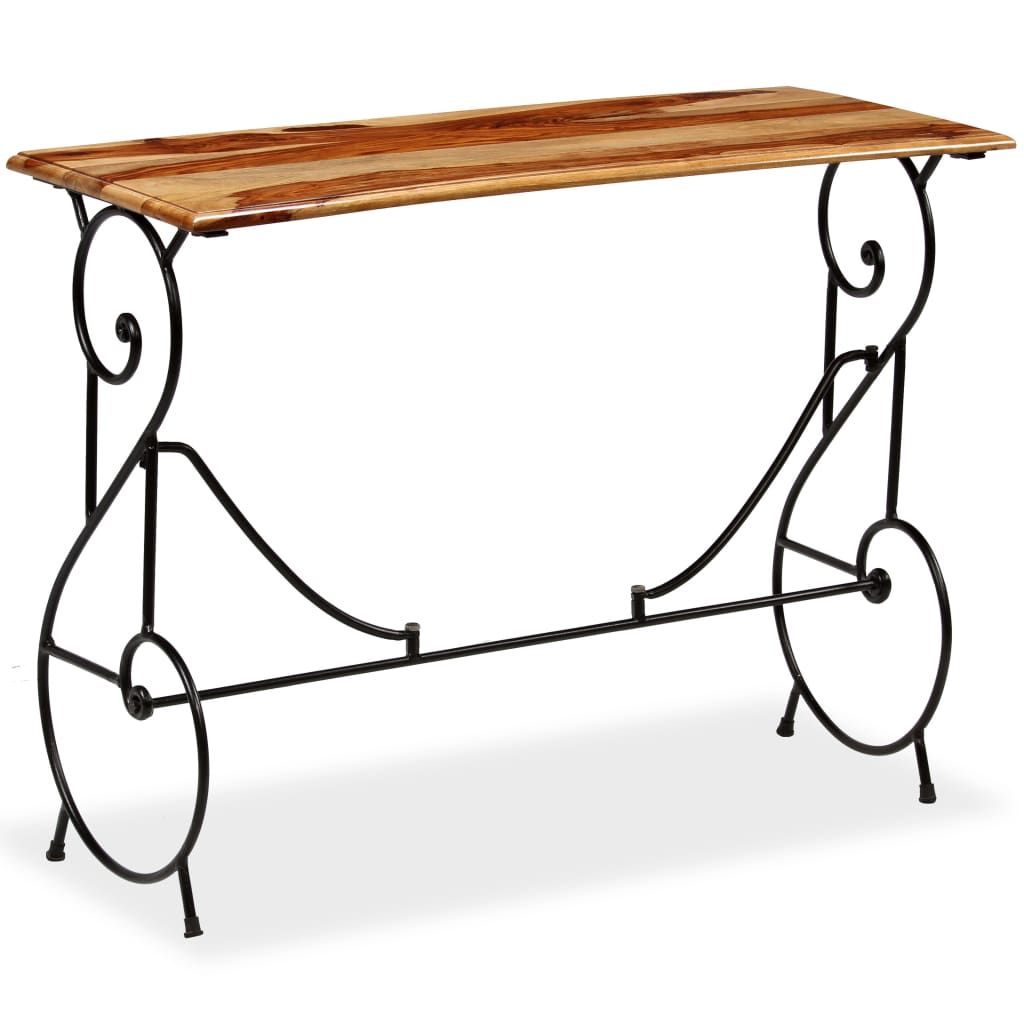 vidaXL Console Table Solid Acacia Wood 39.4"x15.7"x29.5"