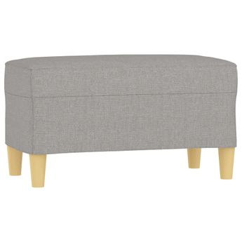 vidaXL Bench Light Gray 27.6"x13.8"x16.1" Fabric