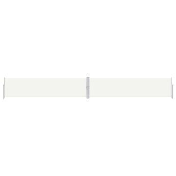 vidaXL Retractable Side Awning Cream 160x1200 cm