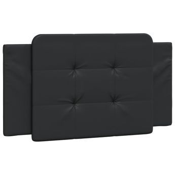 vidaXL Headboard Cushion "Zadar" Black 39.4" Faux Leather