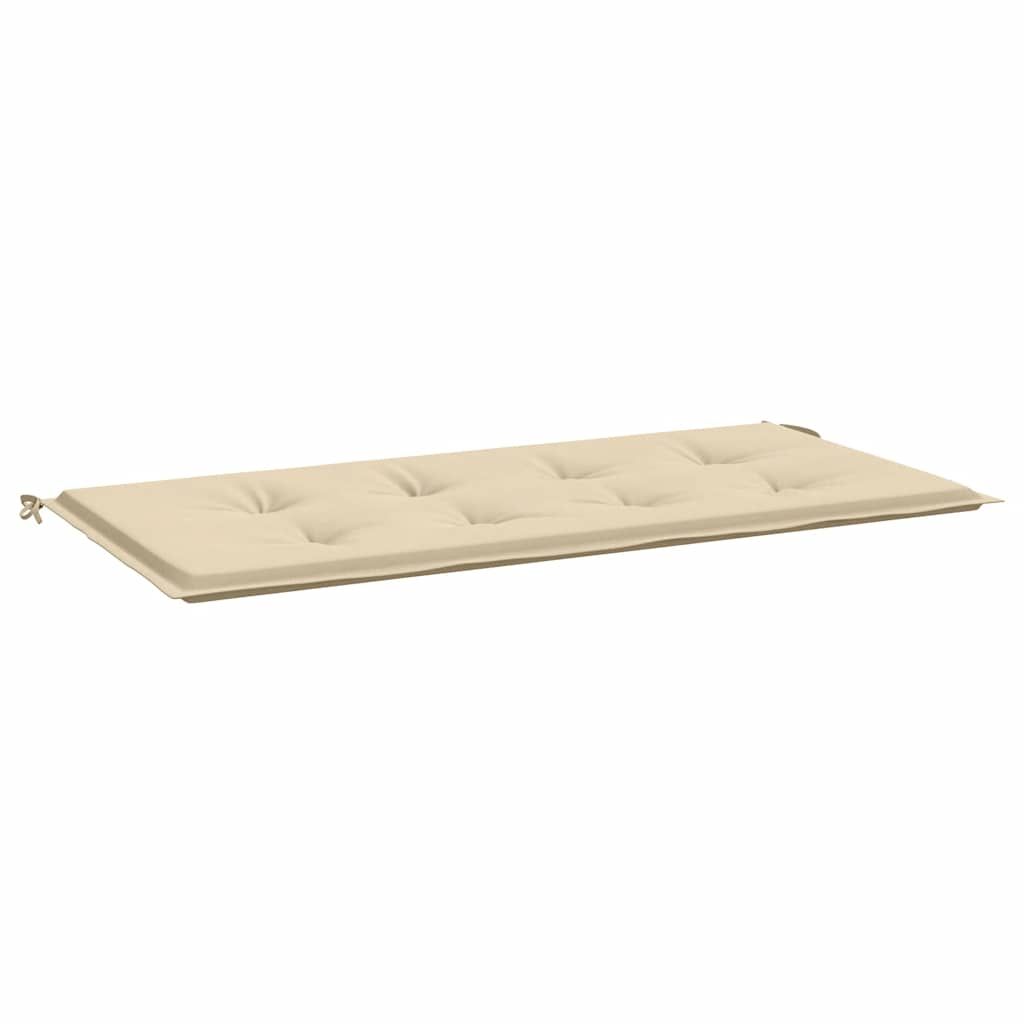 vidaXL Garden Bench Cushion Beige 100x50x4 cm Oxford Fabric