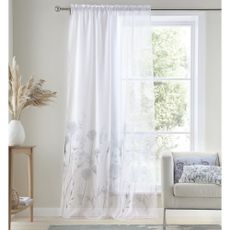 White curtain 229x140 cm Meadowsweet Floral - Catherine Lansfield