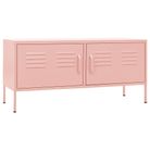 vidaXL TV Stand Pink 41.3"x13.8"x19.7" Steel