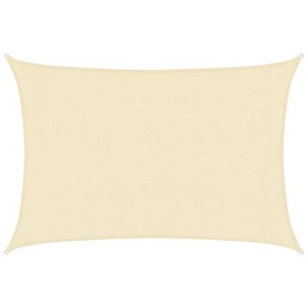 vidaXL Sunshade Sail 1.75 oz/ftÂ² Cream 9.8x16.4' HDPE