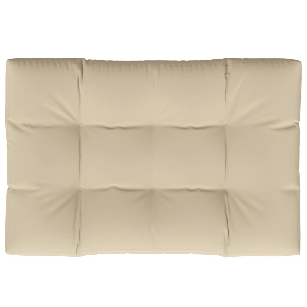 vidaXL Pallet Cushion Beige 47.2"x31.5"x4.7" Fabric