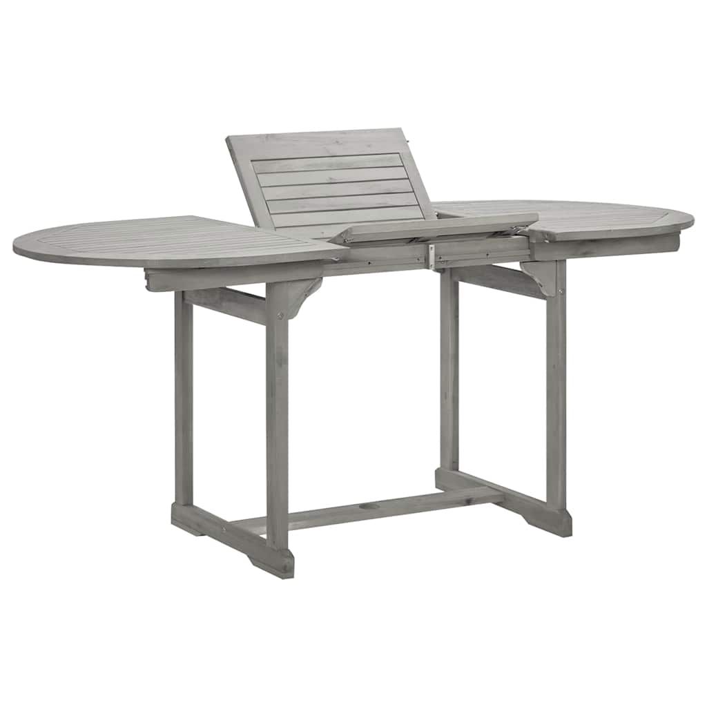 vidaXL Patio Dining Table (47.2"-66.9")x31.5"x29.5" Solid Acacia Wood