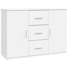 vidaXL Sideboard White 35.8x11.6x25.6" Engineered Wood