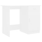 vidaXL Desk White 39.4"x19.7"x29.9" Engineered Wood