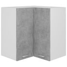 vidaXL Hanging Corner Cabinet Lyon Concrete Gray 22.4"x22.4"x23.6" Engineered Wood