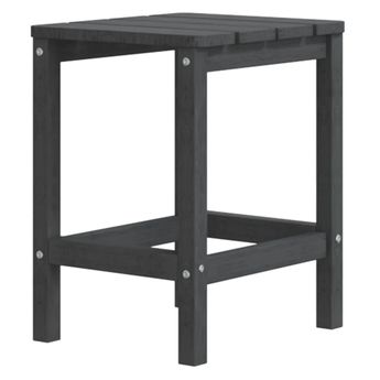 vidaXL Garden Adirondack Table Anthracite 38x38x46 cm HDPE