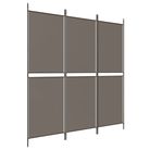 vidaXL 3-Panel Room Divider Anthracite 150x220 cm Fabric