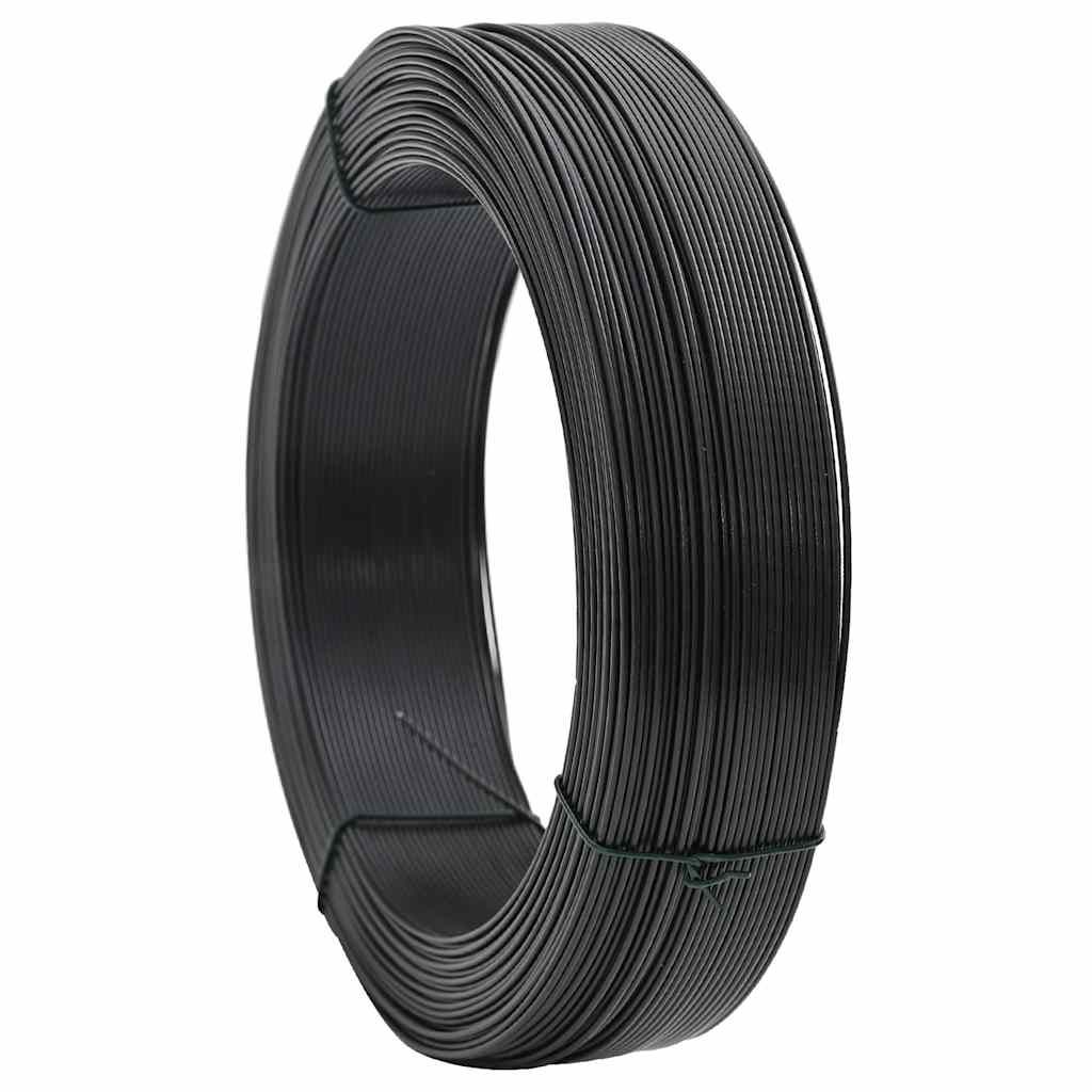 vidaXL Fence Binding Wire 250 m 1.4/2 mm Steel Anthracite