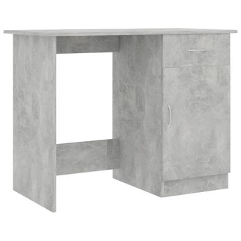 vidaXL Desk Concrete Gray 39.4"x19.7"x29.9" Engineered Wood
