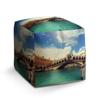 Sablio Taburet Cube Ponte di Rialto - 40x40x40 cm