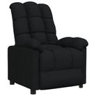 vidaXL Recliner Chair Black Fabric