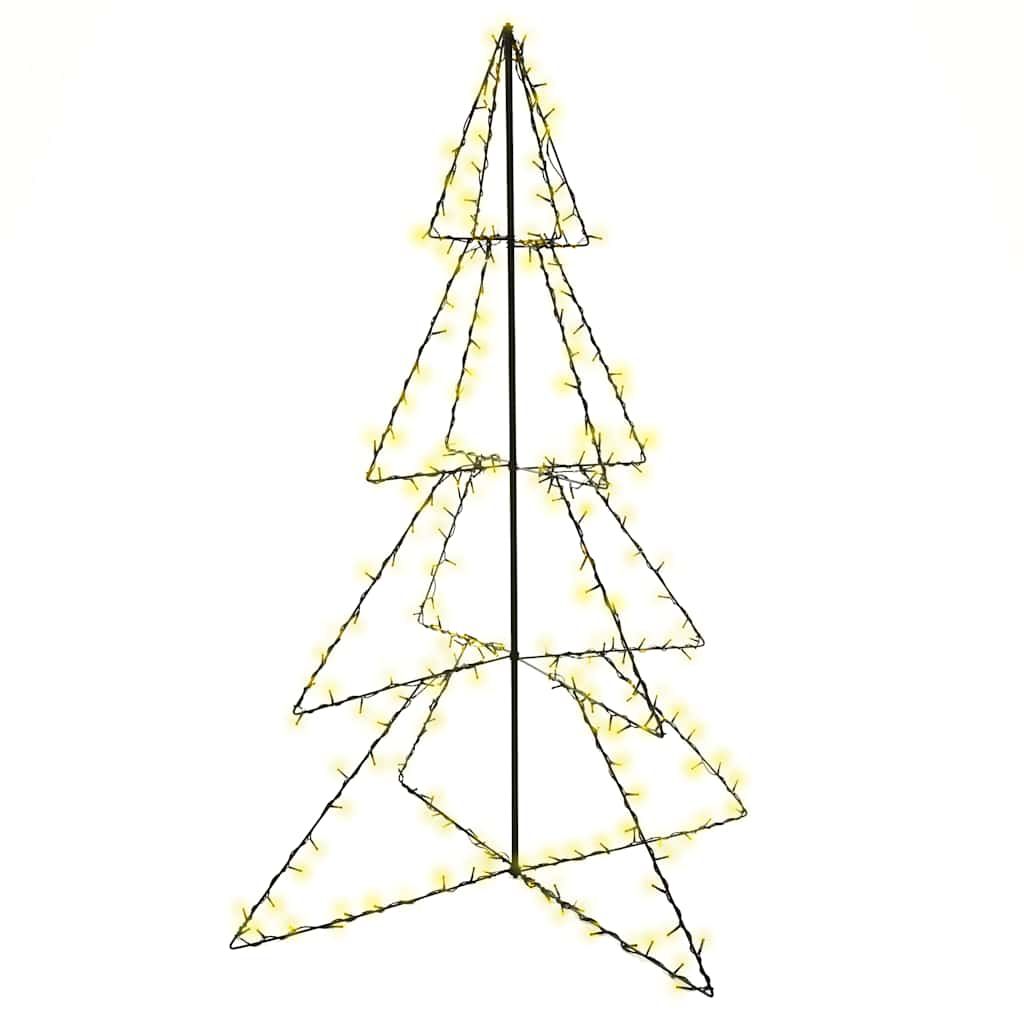 vidaXL Christmas Cone Tree 240 LEDs Indoor and Outdoor 45.3"x59.1"