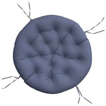 vidaXL Round Cushion Navy Blue Ø 100x11 cm Oxford Fabric