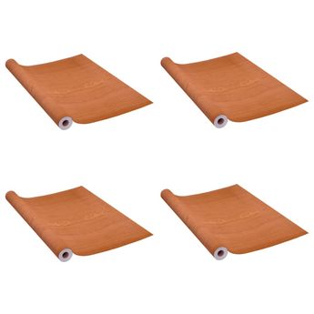 vidaXL Self-adhesive Door Films 4 pcs Light Oak 210x90 cm PVC