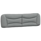 vidaXL Headboard Cushion "Hvar" Light Grey 193 cm Fabric