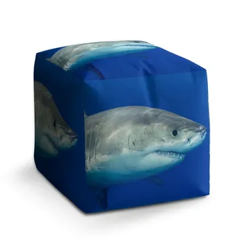 Sablio Taburet Cube Žralok - 60x60x60 cm