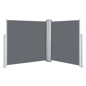 vidaXL Retractable Side Awning Anthracite 47.2"x236.2"