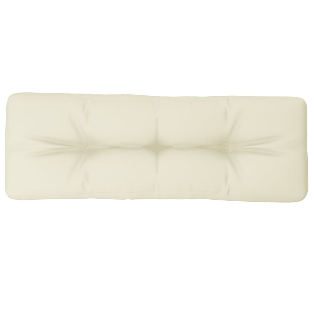 vidaXL Pallet Cushion Cream 120x40x12 cm Fabric