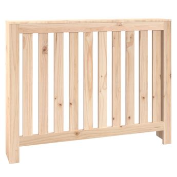 vidaXL Radiator Cover 108.5x19x84 cm Solid Wood Pine