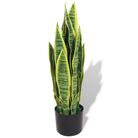 vidaXL Artificial Sansevieria Plant with Pot 65 cm Green