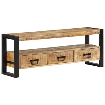 vidaXL TV Stand 47.2"x11.8"x17.7" Solid Wood Mango