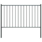 vidaXL Fence Panel Woerden with Posts Steel 1.7x1 m Anthracite