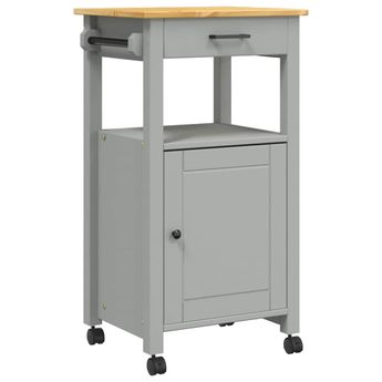 vidaXL Kitchen Trolley MONZA 48x40x88.5 cm Solid Wood Pine