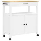 vidaXL Kitchen Trolley MONZA 84x40x88.5 cm Solid Wood Pine
