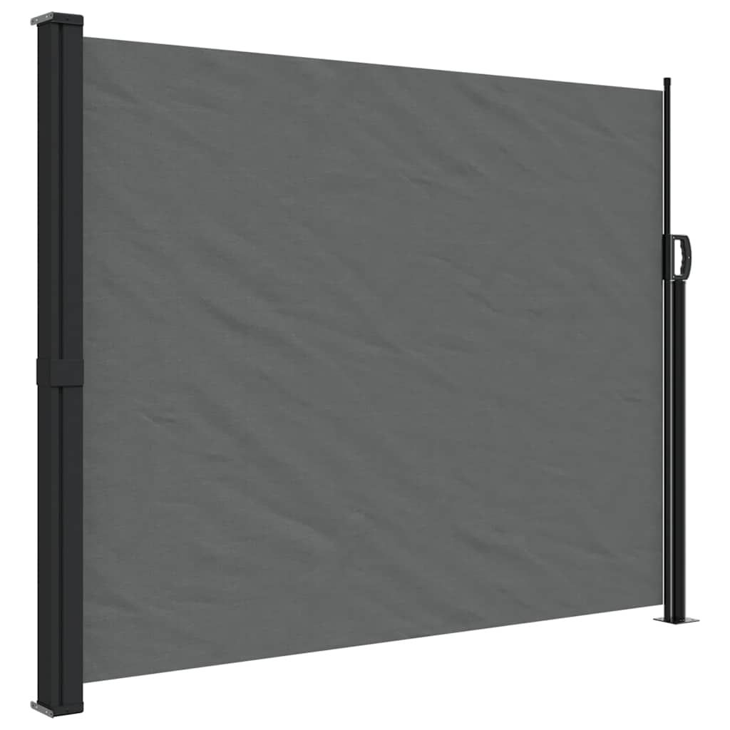 vidaXL Retractable Side Awning Anthracite 63"x196.9"
