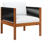 vidaXL Garden Chairs 2 pcs Solid Acacia Wood