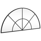 vidaXL Wall Mirror Black 31.5"x15.7" Arch Iron