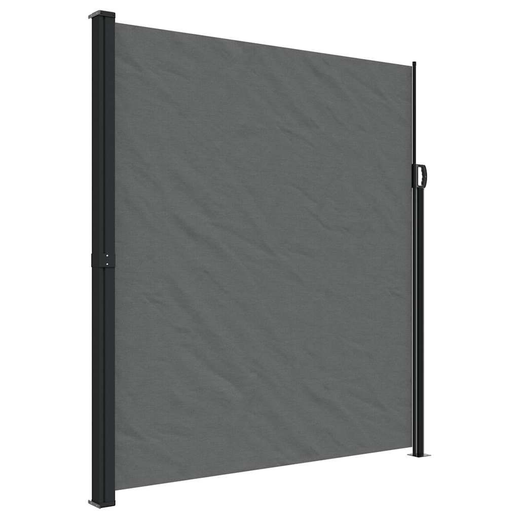vidaXL Retractable Side Awning Anthracite 86.6"x236.2"