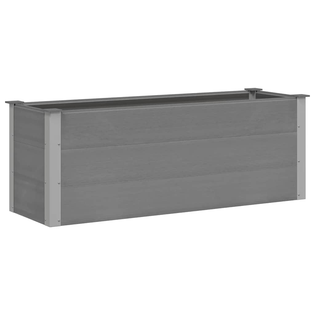 vidaXL Garden Raised Bed WPC 150x50x54 cm Grey
